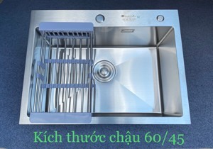 Chậu rửa bát 1 hố Inox SUS 304 Kagol 6045 (60x45cm)