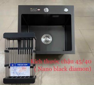 Chậu rửa bát 1 hố nano KT45x40