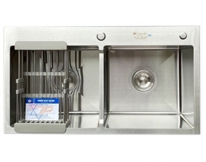 Chậu rửa bát 2 hố cân 880x500x240