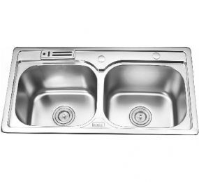 Chậu rửa bát 2 hố cân Gorlde GD5812 (GD-5812) - có cài dao