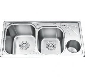 Chậu rửa bát 2 hố có hộp Inox Gorlde GD9035 (GD-9035)