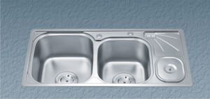 Chậu rửa bát 2 hố có hộp Inox Gorlde GD9035 (GD-9035)