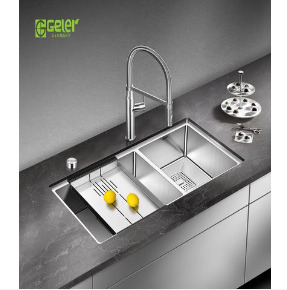 Chậu rửa bát 2 hố Geler GL Eco-8045