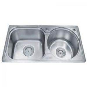 Chậu rửa bát 2 hố lệch Gorlde GD5312 (GD-5312) - không bàn