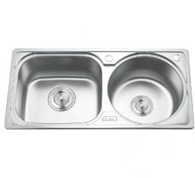 Chậu rửa bát 2 hố lệch Gorlde GD5312 (GD-5312) - không bàn