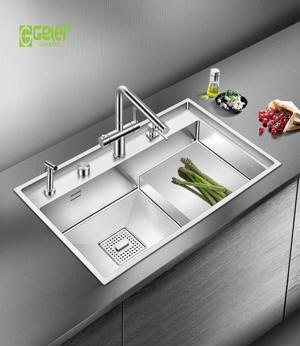 Chậu rửa bát bậc thang Geler GL-8048