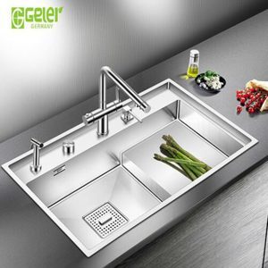 Chậu rửa bát bậc thang Geler GL-8048