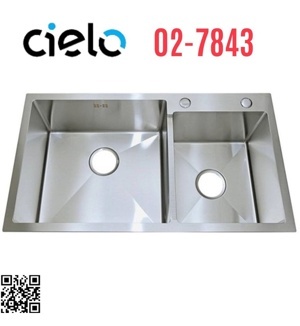 Chậu rửa bát Bancoot 2 hố CIELO 02