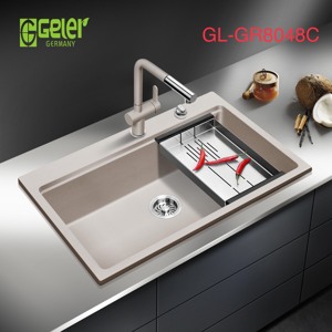 Chậu rửa bát đá 1 hố to Geler GL-GR 8048C