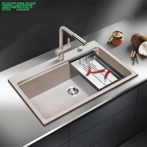 Chậu rửa bát đá 1 hố to Geler GL-GR 8048C