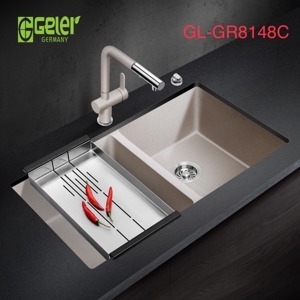 Chậu rửa bát đá 2 hố Geler GL-GR-8148C