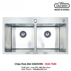 Chậu rửa bát Daeshin SQS-7846