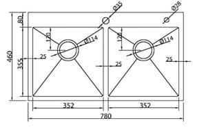 Chậu rửa bát Daeshin SQS-7846