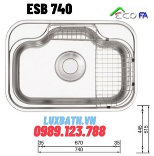 Chậu rửa bát Ecofa ECB-740 (74x52,5cm)