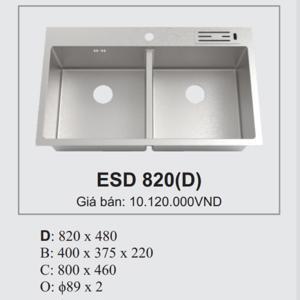 Chậu rửa bát Ecofa ESD-820-D