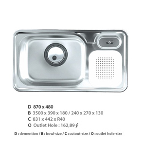 Chậu rửa bát Ecofa NESD 870
