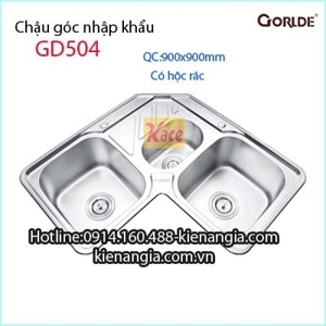 Chậu rửa bát Gorlde GD-504 - 3 hộc