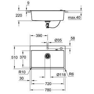 Chậu rửa bát Grohe 31652AP0