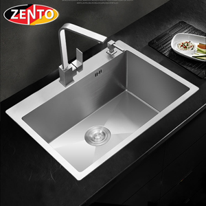 Chậu rửa bát inox 1 hố zento HD6845-201