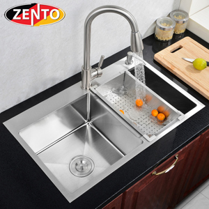 Chậu rửa bát inox 2 hố cân Zento HD8245-304HM-C