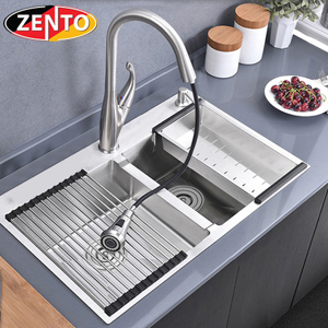 Chậu rửa bát inox 2 hố cân Zento HD7843-304HM-C