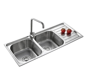 Chậu rửa bát inox 2 hố có bàn Toàn Thắng T10545