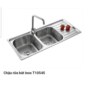 Chậu rửa bát inox 2 hố có bàn Toàn Thắng T10545