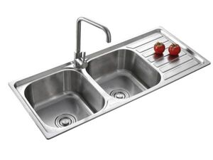 Chậu rửa bát inox 2 hố có bàn Toàn Thắng T10545