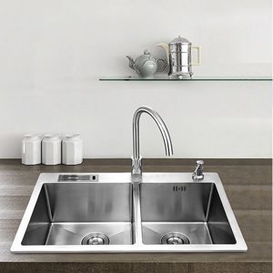 Chậu rửa bát inox 2 hố Zento HD8245C-304