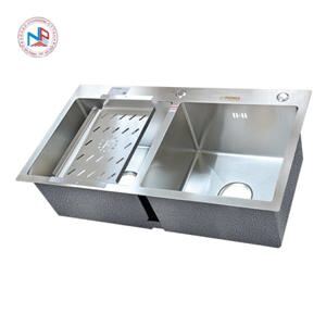 Chậu rửa bát inox 304 đúc liền 2 hố cân Picenza HM7843-616