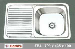 Chậu rửa bát inox 304 Picenza TB4 (TB-4)