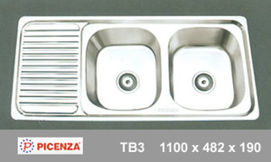 Chậu rửa bát inox 304 Picenza TB3 (TB-3)