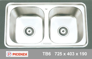 Chậu rửa bát inox 304 Picenza TB6 (TB-6)