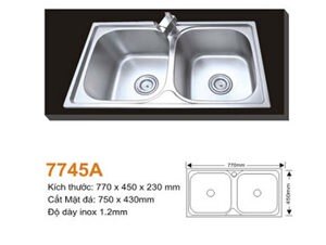 Chậu rửa bát inox AMTS 7745A