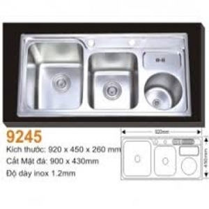 Chậu rửa bát inox AMTS 9245HR (9245-HR)