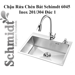 Chậu rửa bát Inox đúc 1 hố 60x45x23cm