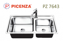 Chậu rửa bát inox nhập khẩu Picenza PZ7643 (PZ-7643)