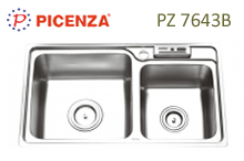 Chậu rửa bát inox nhập khẩu Picenza PZ7643B (PZ-7643B)