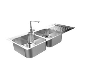 Chậu rửa bát inox Sơn Hà S.105.D.2.3