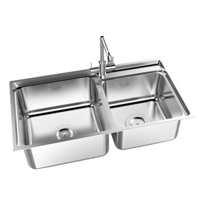 Chậu rửa bát inox Sơn Hà S.80.D.2.3