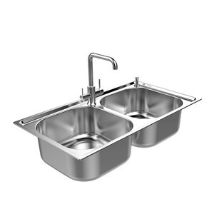 Chậu rửa bát inox Sơn Hà S.82.D.1.3