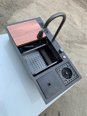 Chậu rửa bát một hố đúc Inox Miken MKRB – 7846B