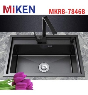 Chậu rửa bát một hố đúc Inox Miken MKRB – 7846B