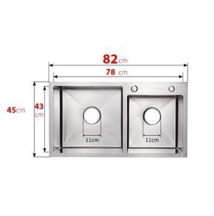 Chậu rửa bát Nanosi NS-8245L