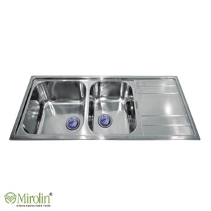 Chậu rửa bát nhập khẩu Thái Lan Mirolin MT1200-2B1D/R