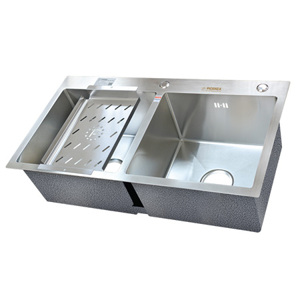 Chậu rửa bát Picenza 2 hố cân 304 HM7843-615 (780x430mm)