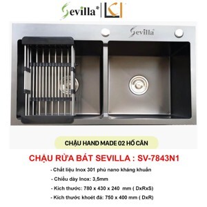 Chậu rửa bát Sevilla SV-7843N1