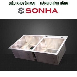 Chậu rửa bát Sơn Hà 2 hố cân HM.X.2L.82.2.2