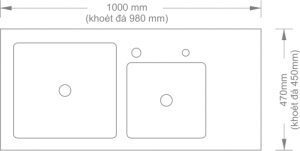 Chậu rửa bát Topy TP-10047