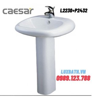 Chậu rửa chân đứng Caesar L2230+P2432